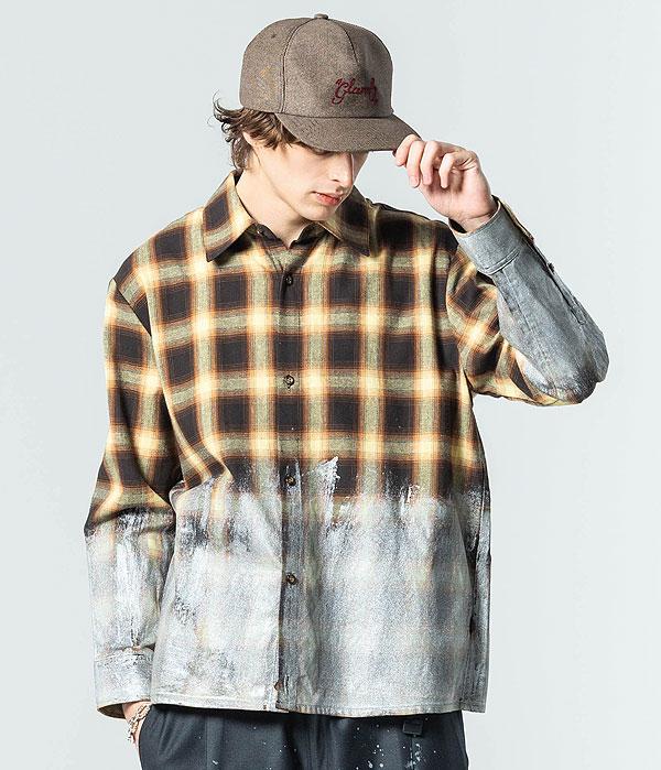 glamb グラム Glitter Check Shirt グリッターチェックシャツ atftps_3
