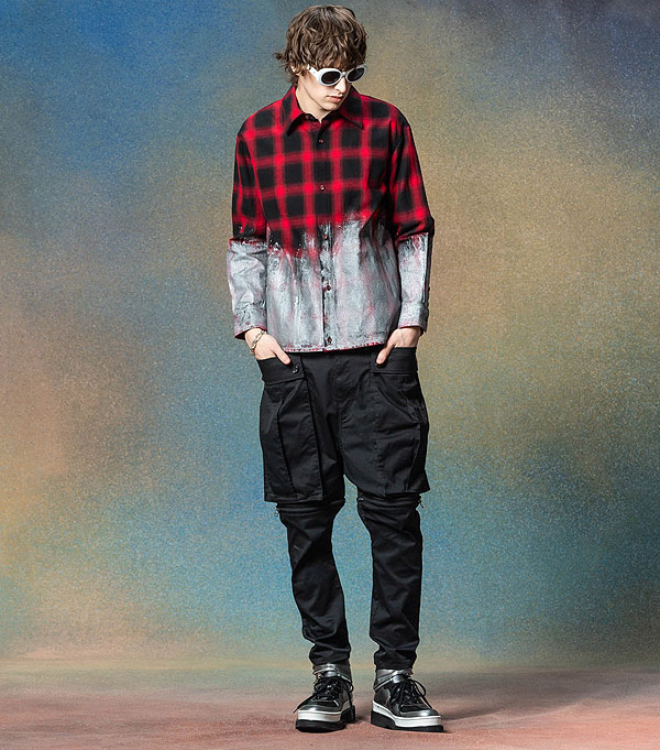 glamb グラム Glitter Check Shirt グリッターチェックシャツ atftps_7