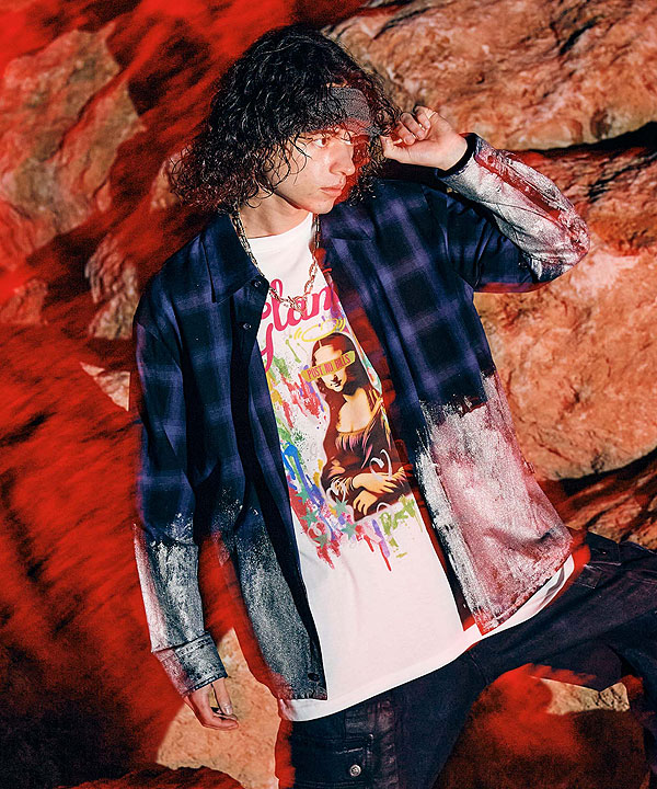 glamb グラム Glitter Check Shirt グリッターチェックシャツ atftps_8