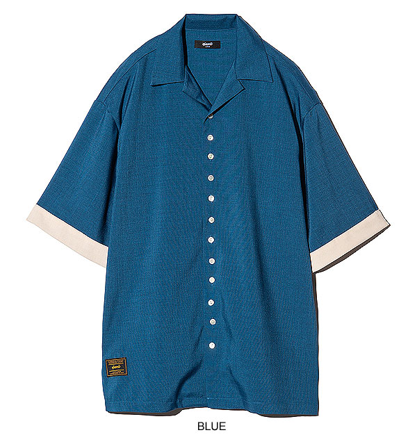glamb グラム Line Tape Track Shirt スーツファブリックパジャマシャツ atftps_16