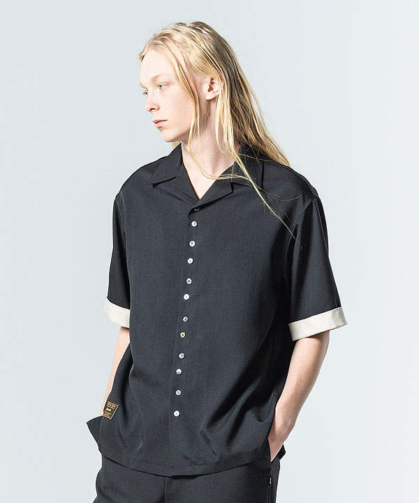 glamb グラム Line Tape Track Shirt スーツファブリックパジャマシャツ atftps_2