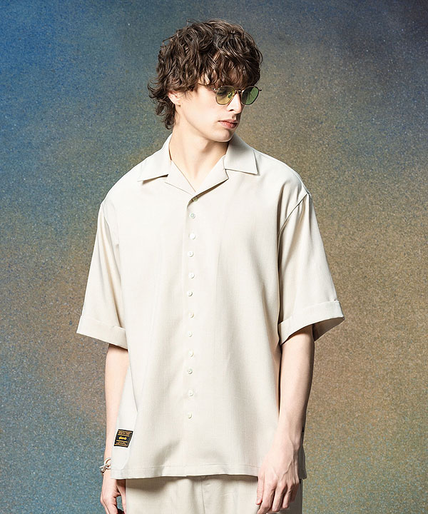 glamb グラム Line Tape Track Shirt スーツファブリックパジャマシャツ atftps_4