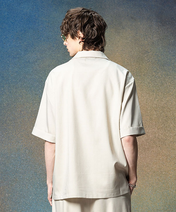 glamb グラム Line Tape Track Shirt スーツファブリックパジャマシャツ atftps_5