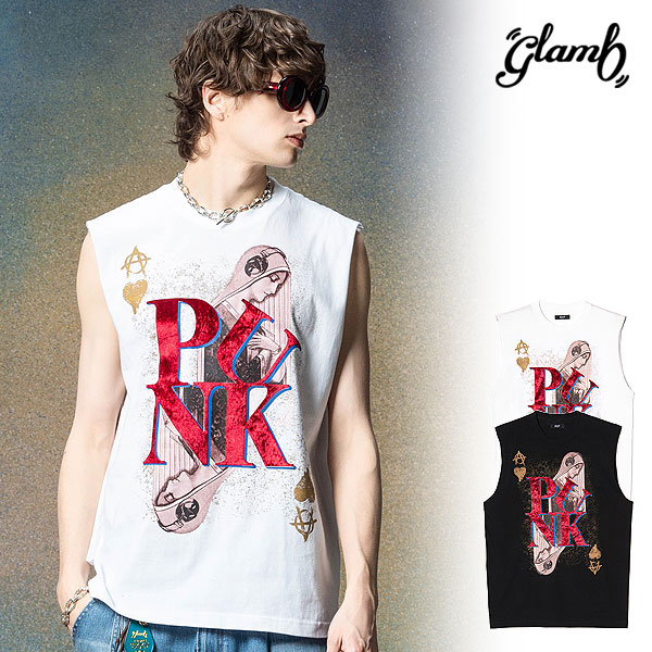 トップス glamb Punk Prayer Tank Top GB0225/CS08 : Punk Prayer Tank Top / パンクプレイヤータンク