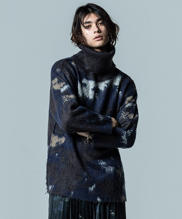 専用出品　glamb ウォーターカラータートルニット　Purple glamb グラム Watercolor Turtle Knit ウォーターカラータートル
