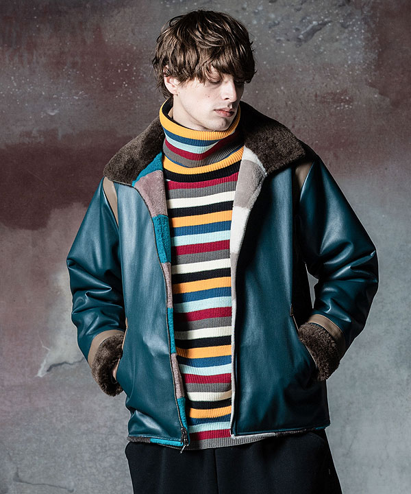 glamb】フィフティーズボーダーニット