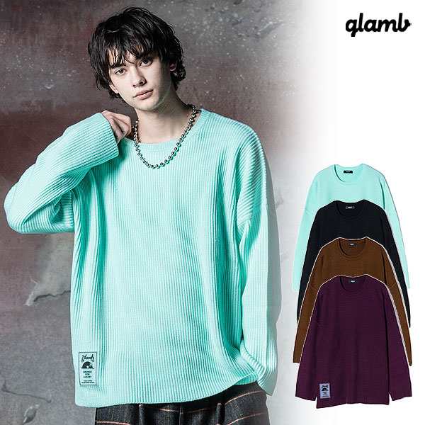 glamb グラム Rubber Tag Knit ラバータグニット セーター 送料無料 atftps