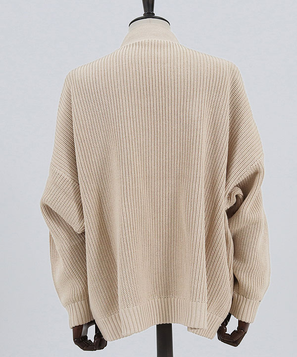40%OFF SALE セール GLIMCLAP グリムクラップ collar-less design cotton sweater cardigan  カーディガン 送料無料 atftps 40%OFF SALE セール GLIMCLAP グリムクラップ collar-less design