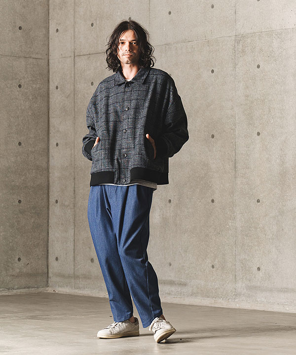 50％OFF SALE セール GLIMCLAP グリムクラップ Plaid pattern rib