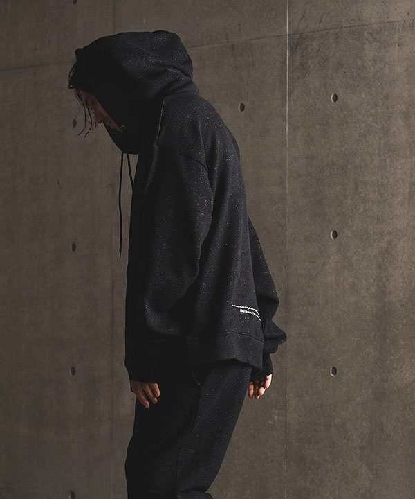 GLIMCLAP グリムクラップ Wool mixed-fabric hooded sweatshirtの通販