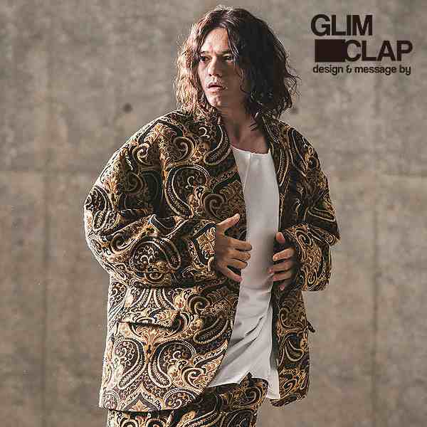 2023 秋冬 1st 先行予約 9月上旬〜中旬入荷予定 GLIMCLAP グリムクラップ Gobelins tapestry minimal detail & big silhouette jacket at