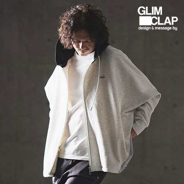 2024 秋冬 1st 先行予約 9月上旬〜中旬入荷予定 GLIMCLAP グリムクラップ Dolman sleeve zip up sweat hoodie メンズ atftps