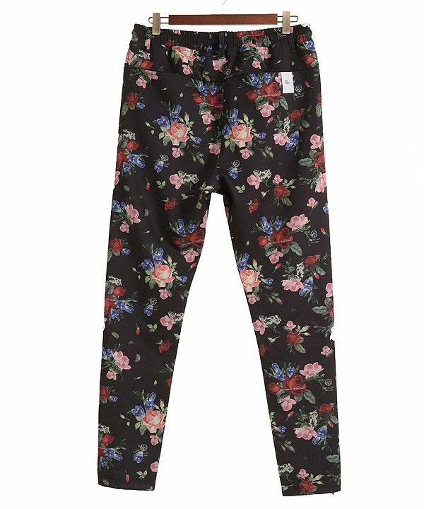 2024 秋冬 1st 先行予約 8月中旬〜下旬入荷予定 GLIMCLAP グリムクラップ Tight fit track pants -revival botanical pattern- メンズ