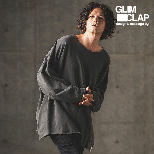 2024 秋冬 2nd 先行予約 10月上旬〜中旬入荷予定 GLIMCLAP グリムクラップ Pigment dye oversized sweatshirt