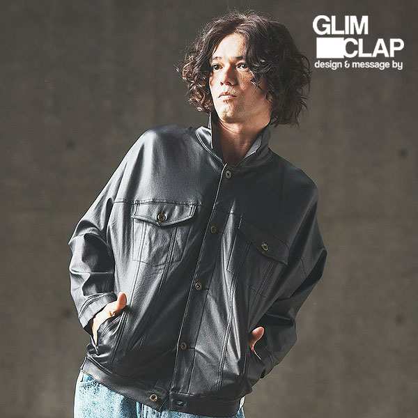 2024 秋冬 2nd 先行予約 9月下旬〜10月上旬入荷予定 GLIMCLAP グリムクラップ Coating material oversized jacket