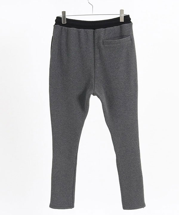 GLIMCLAP Back shaggy double knit color scheme design tight fit pants_19