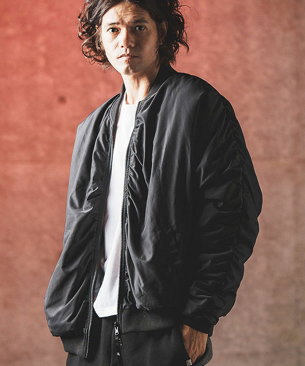 2024 秋冬 2nd 先行予約 10月中旬〜下旬入荷予定 GLIMCLAP Reversible flight jacket -original patterned lining-