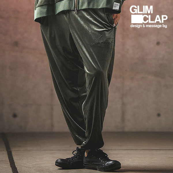 GLIMCLAP グリムクラップ Velor fabric jogger pants メンズ atfpts