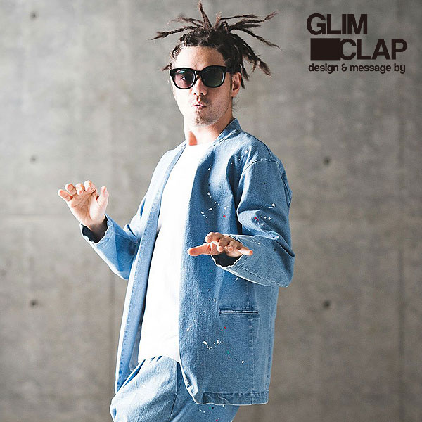 30％OFF SALE セール GLIMCLAP グリムクラップ Painting used processing minimal detail denim jacket atfjktの通販は