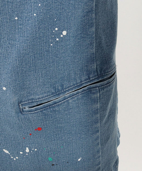 30％OFF SALE セール GLIMCLAP グリムクラップ Painting used processing minimal detail denim jacket atfjktの通販は