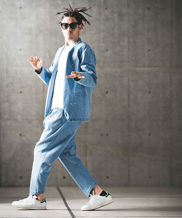 30％OFF SALE セール GLIMCLAP グリムクラップ Painting used processing minimal detail denim jacket atfjktの通販は