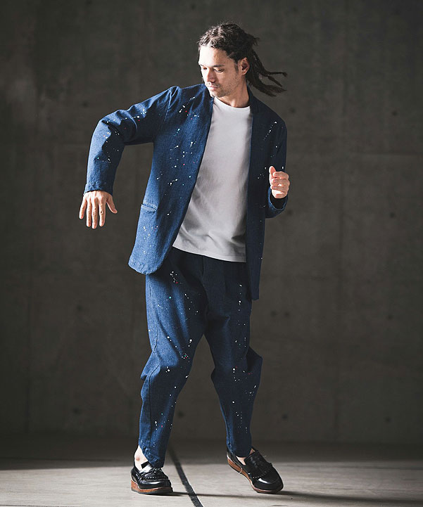 30％OFF SALE セール GLIMCLAP グリムクラップ Painting used processing minimal detail denim jacket atfjktの通販は