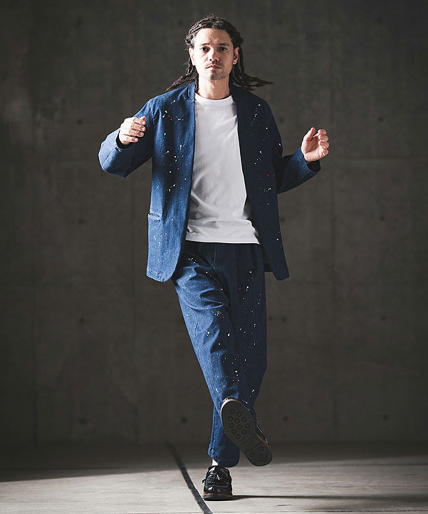 30％OFF SALE セール GLIMCLAP グリムクラップ Painting used processing minimal detail denim jacket atfjktの通販は
