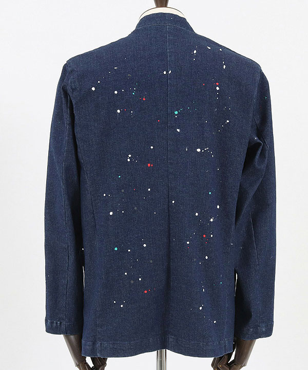 30％OFF SALE セール GLIMCLAP グリムクラップ Painting used processing minimal detail denim jacket atfjktの通販は
