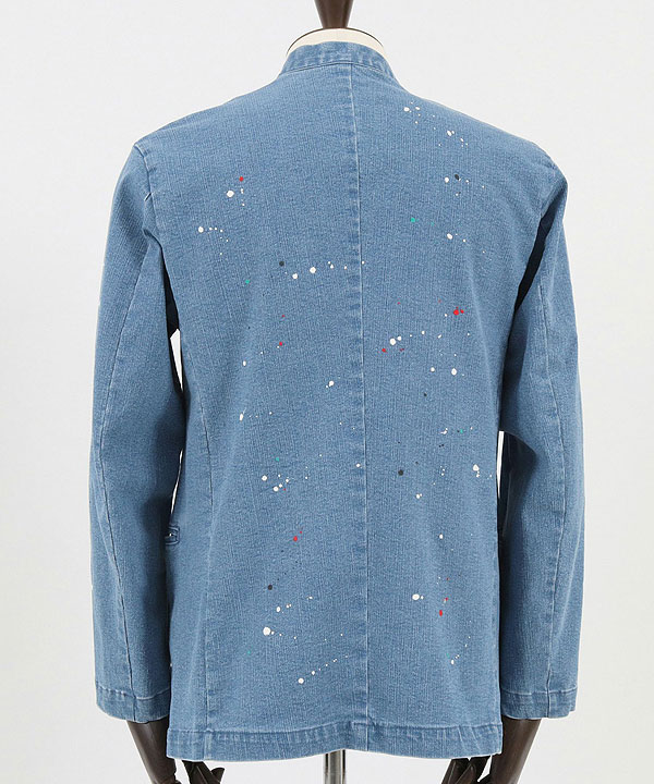 30％OFF SALE セール GLIMCLAP グリムクラップ Painting used processing minimal detail denim jacket atfjktの通販は