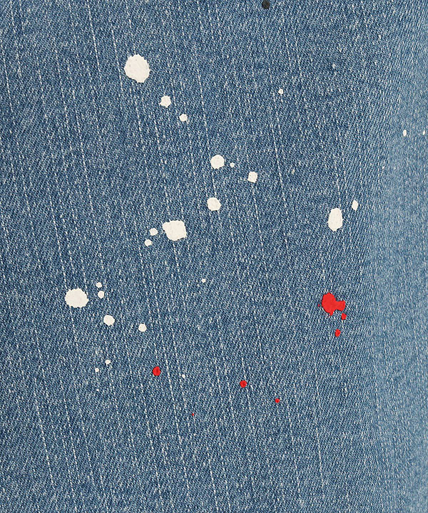 30％OFF SALE セール GLIMCLAP グリムクラップ Painting used processing minimal detail denim jacket atfjktの通販は
