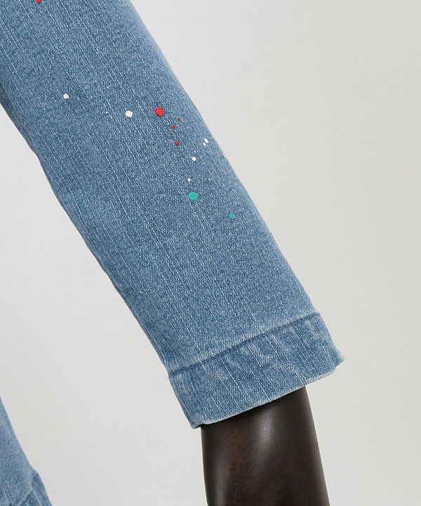 30％OFF SALE セール GLIMCLAP グリムクラップ Painting used processing minimal detail denim jacket atfjktの通販は