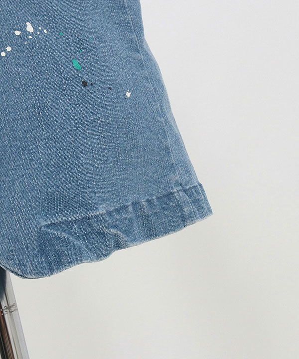 30％OFF SALE セール GLIMCLAP グリムクラップ Painting used processing minimal detail denim jacket atfjktの通販は