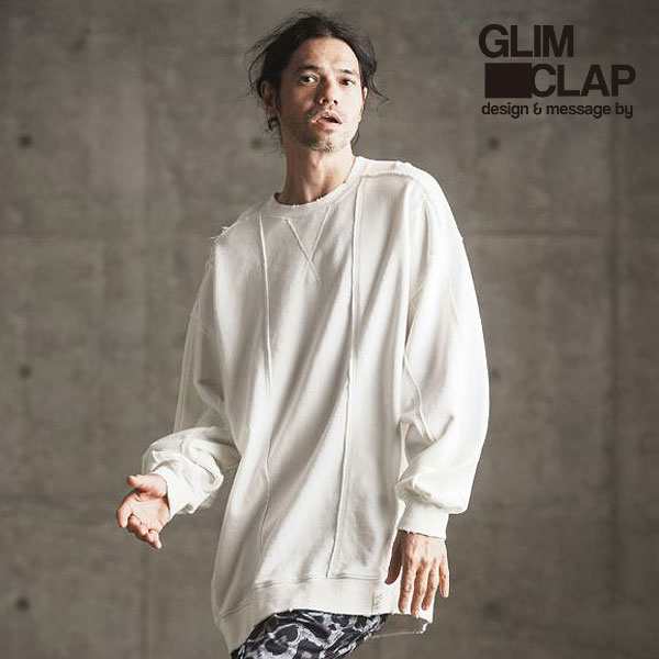 2024 春夏 1st 先行予約 2月上旬〜中旬入荷予定 GLIMCLAP グリムクラップ Used like processing sweatshirt メンズ スウェット atftps