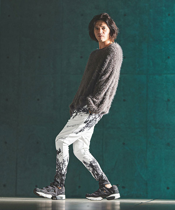 2024 秋冬 3rd 先行予約 12月上旬〜中旬入荷予定 GLIMCLAP グリムクラップ Tight fit track pants -graphic original pattern- atfpts