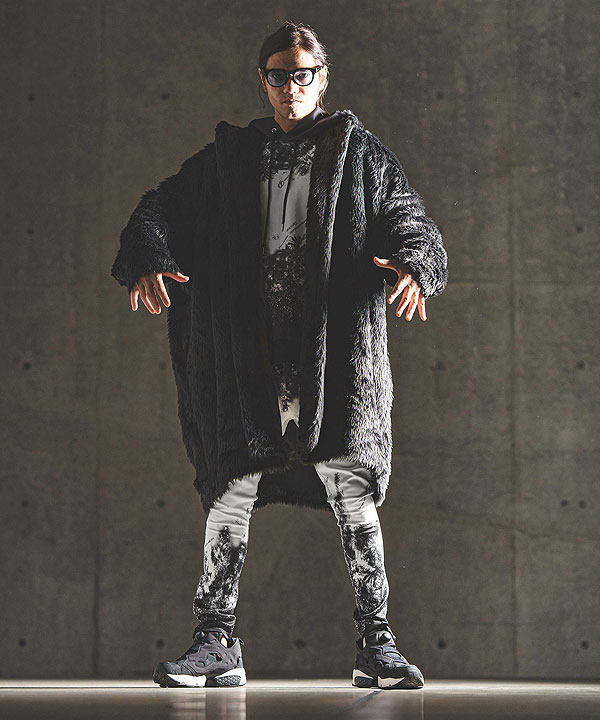 2024 秋冬 3rd 先行予約 12月上旬〜中旬入荷予定 GLIMCLAP グリムクラップ Tight fit track pants -graphic original pattern- atfpts