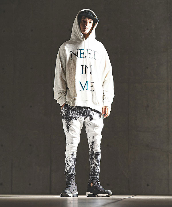 2024 秋冬 3rd 先行予約 12月上旬〜中旬入荷予定 GLIMCLAP グリムクラップ Tight fit track pants -graphic original pattern- atfpts