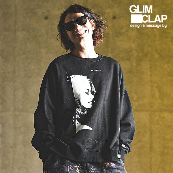 2024 秋冬 3rd 先行予約 11月上旬〜中旬入荷予定 GLIMCLAP グリムクラップ Printed oversized sweatshirt -Girl & Ambience-の通販は