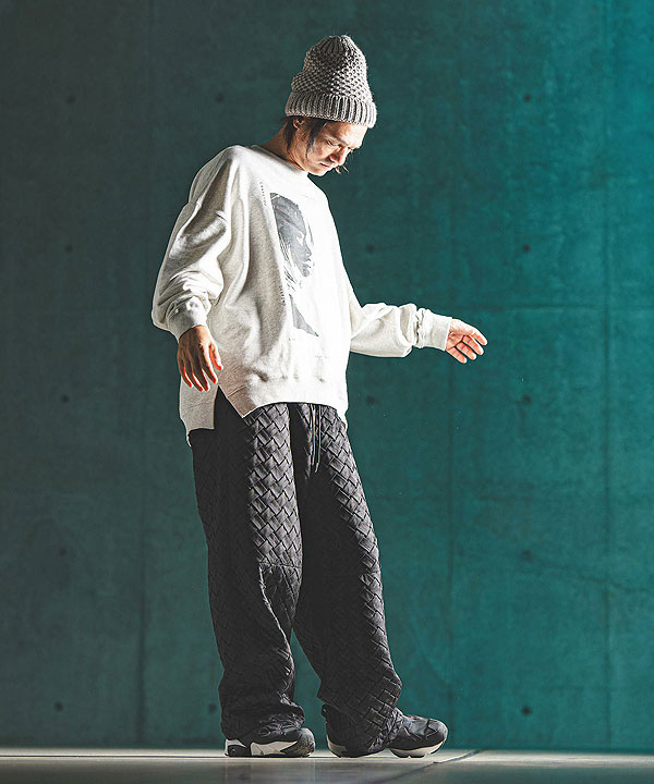 2024 秋冬 3rd 先行予約 11月上旬〜中旬入荷予定 GLIMCLAP グリムクラップ Printed oversized sweatshirt -Girl & Ambience-