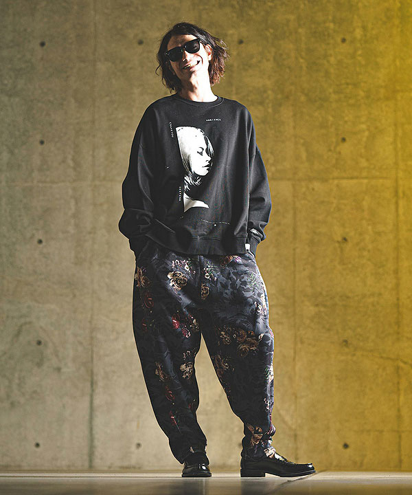 2024 秋冬 3rd 先行予約 11月上旬〜中旬入荷予定 GLIMCLAP グリムクラップ Printed oversized sweatshirt -Girl & Ambience-