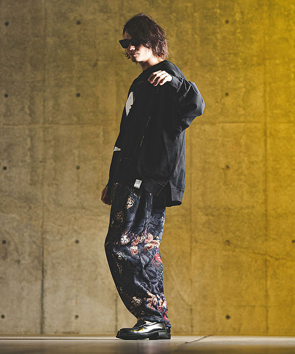 2024 秋冬 3rd 先行予約 11月上旬〜中旬入荷予定 GLIMCLAP グリムクラップ Printed oversized sweatshirt -Girl & Ambience-