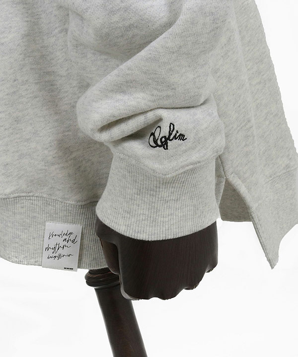 2024 秋冬 3rd 先行予約 11月上旬〜中旬入荷予定 GLIMCLAP グリムクラップ Printed oversized sweatshirt -Handwriting Art-