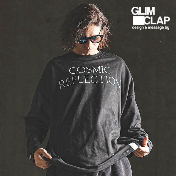 2024 秋冬 3rd 先行予約 11月上旬〜中旬入荷予定 GLIMCLAP グリムクラップ Printed oversized cut sew -Mini-pile fabric lining- atftps