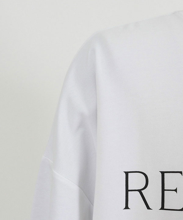 2024 秋冬 3rd 先行予約 11月上旬〜中旬入荷予定 GLIMCLAP グリムクラップ Printed oversized cut sew -Mini-pile fabric lining- atftps