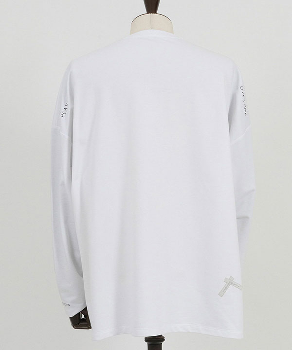 2024 秋冬 3rd 先行予約 11月上旬〜中旬入荷予定 GLIMCLAP グリムクラップ Printed oversized cut sew -Mini-pile fabric lining- atftps