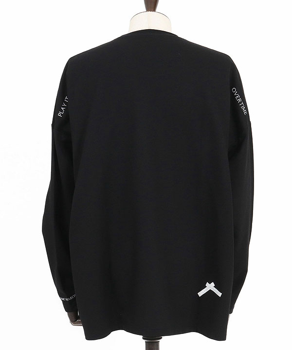 2024 秋冬 3rd 先行予約 11月上旬〜中旬入荷予定 GLIMCLAP グリムクラップ Printed oversized cut sew -Mini-pile fabric lining- atftps