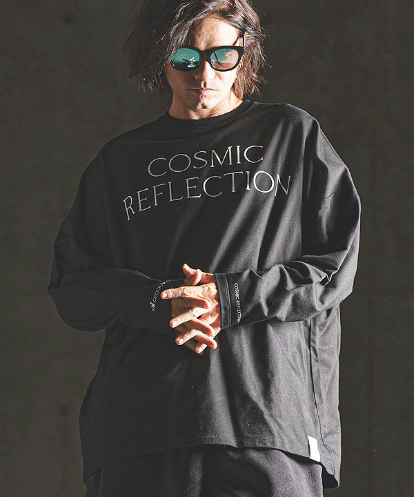 2024 秋冬 3rd 先行予約 11月上旬〜中旬入荷予定 GLIMCLAP グリムクラップ Printed oversized cut sew -Mini-pile fabric lining- atftps