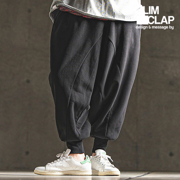 2024 秋冬 3rd 先行予約 11月上旬〜中旬入荷予定 GLIMCLAP グリムクラップ Fleece fabric sarouel & jogger pants パンツ atfpts