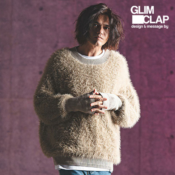 2024 秋冬 3rd 先行予約 12月上旬〜中旬入荷予定 GLIMCLAP グリムクラップ Feather yarn pullover ニット atftpsの通販は