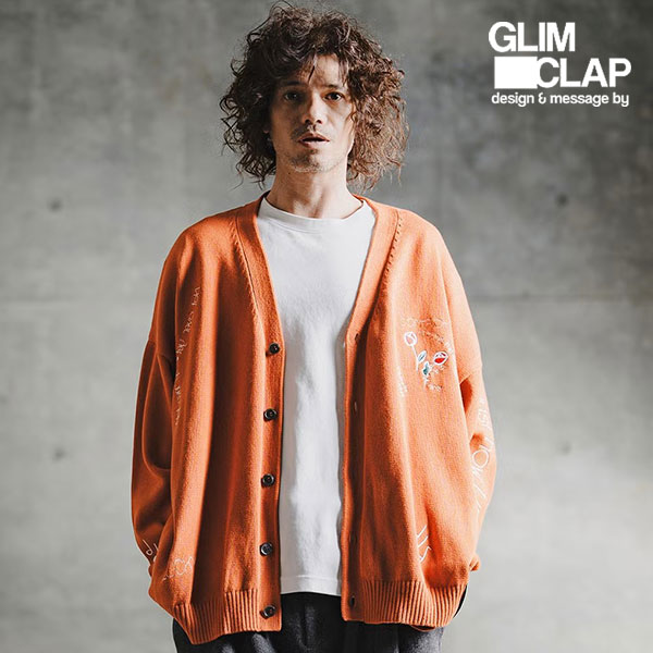 2026 秋冬 1st 先行予約 8月下旬〜9月上旬入荷予定 GLIMCLAP グリムクラップ Retro Embroidered Knit Cardigan カーディガン atftps