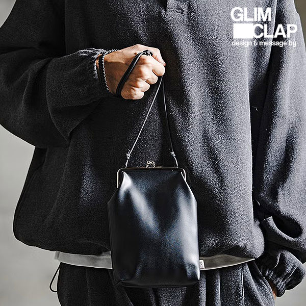 2026 秋冬 1st 先行予約 7月下旬〜8月上旬入荷予定 GLIMCLAP グリムクラップ Synthetic Leather Kiss-Lock Bag ミニバッグ atfacc 9,605円